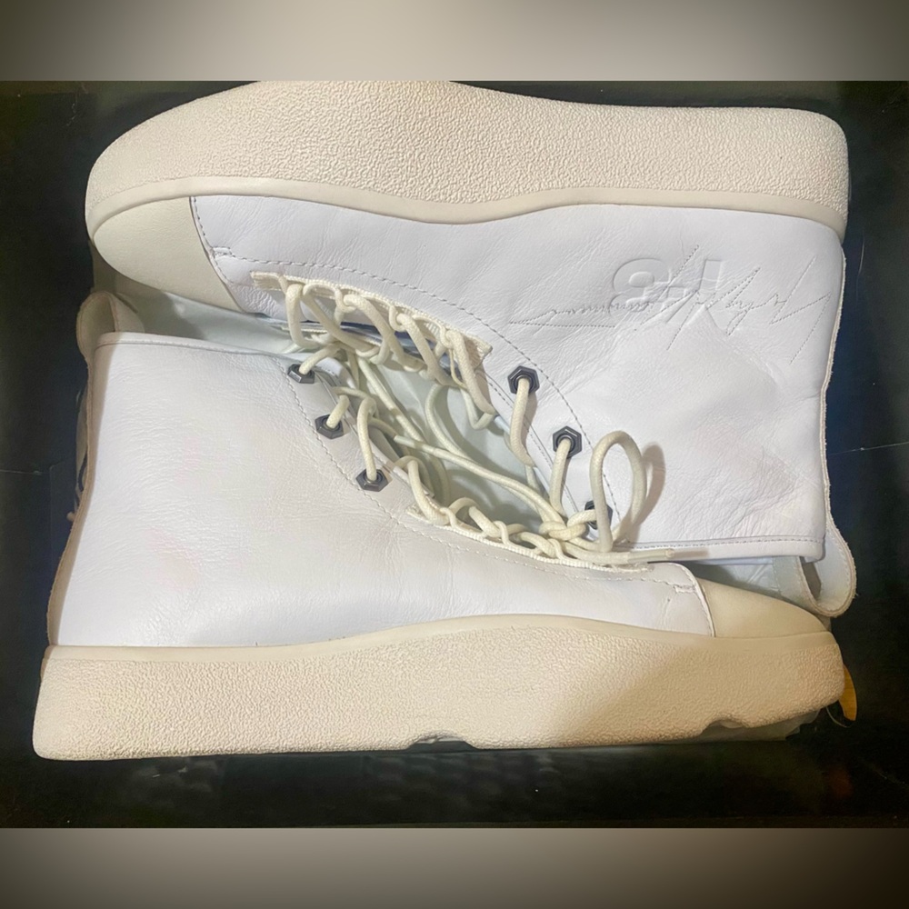 Y-3 Bashyo ll White and Cream High-Tops